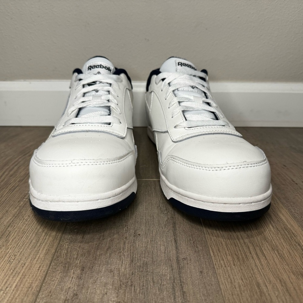 Reebok ASTM F3445-21 White Work Sneakers Leather Steel Toe Lace Up Shoes Mens 13 - Picture 3 of 8